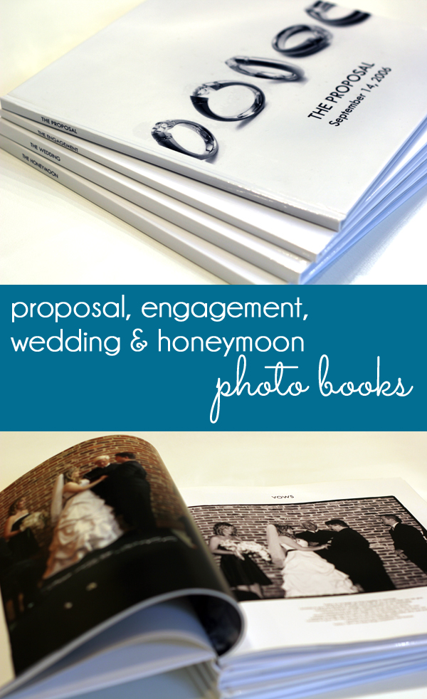 Proposal, Engagement, Wedding and Honeymoon Photo Books