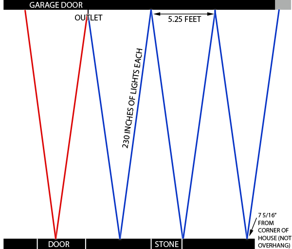 Patio String Light Installation Diagram