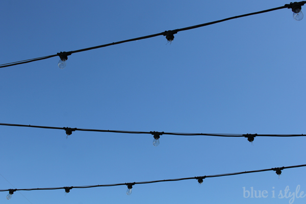 String lights broken by hail