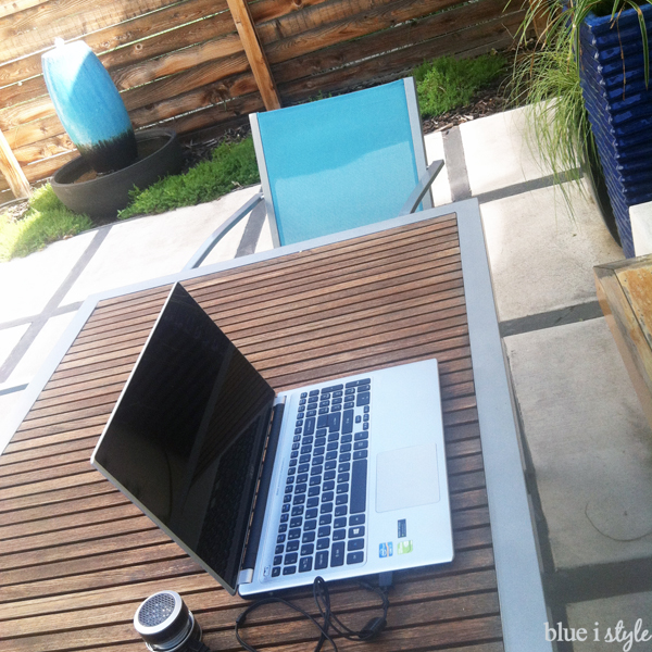 Colorful patio