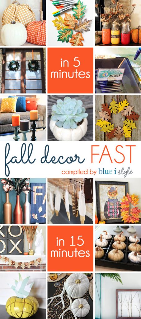 Fall Decorating in 5 Minutes and 15 Minutes