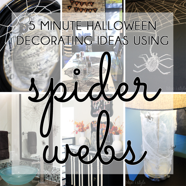Five Minute Halloween Decorating with Spider Webs