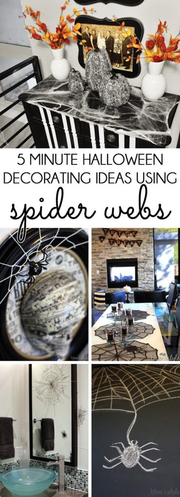 Halloween Decorating with Spider Webs