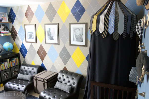 Menswear Inspired Boys Room