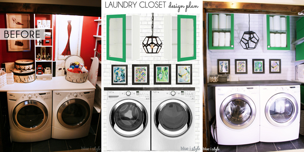 Laundry Closet Makeover Plans Before After