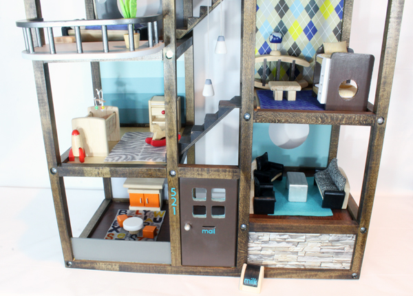 Customize a wood dollhouse