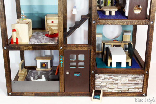 Customize an off-the-shelf wood dollhouse