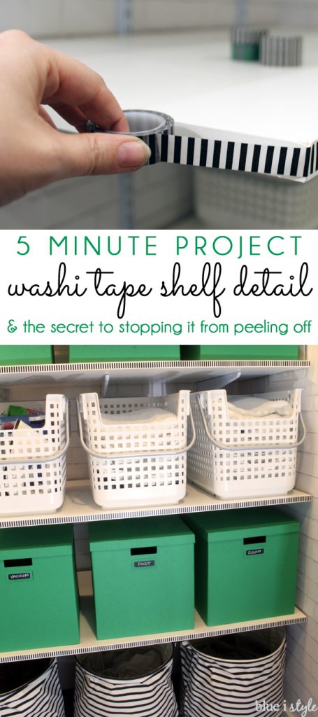 5 Minute Washi Tape Shelf Detail 