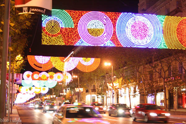 Christmas lights in Madrid