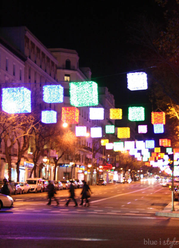 Christmas Lights in Madrid Spain