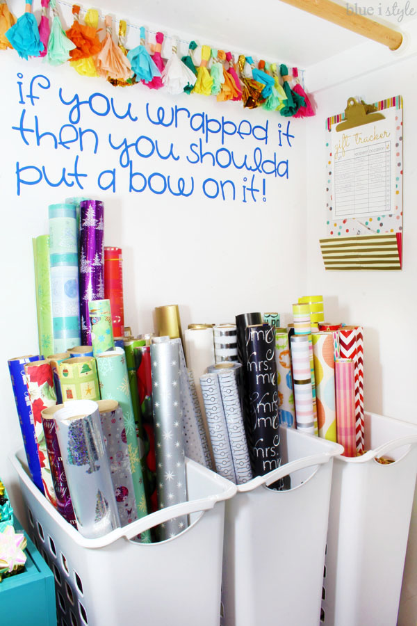 How To Make a DIY Gift Wrap Organizer