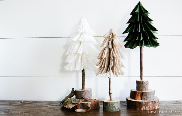 Rustic Felt Christmas Trees-0946