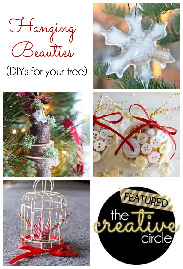 Four Unique Christmas Ornament DIYs! the-creative-circle-features-no43