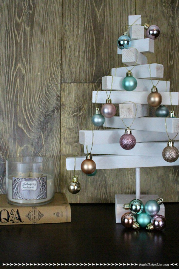 wooden dowel christmas tree