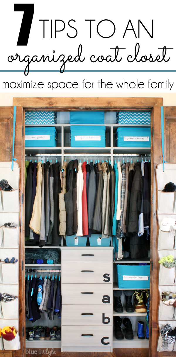 Coat cupboard organisation best sale