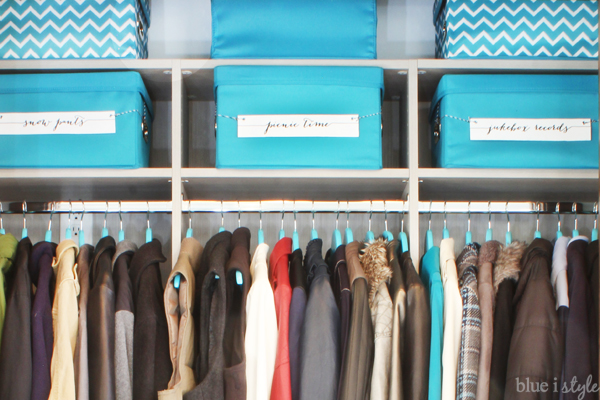 Organized Coat Closet