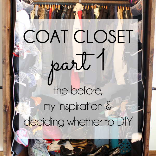 Coat Closet Organization Part 1