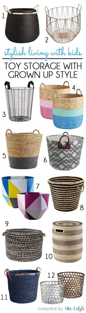 Baskets for Toy Storage with Grown Up Style