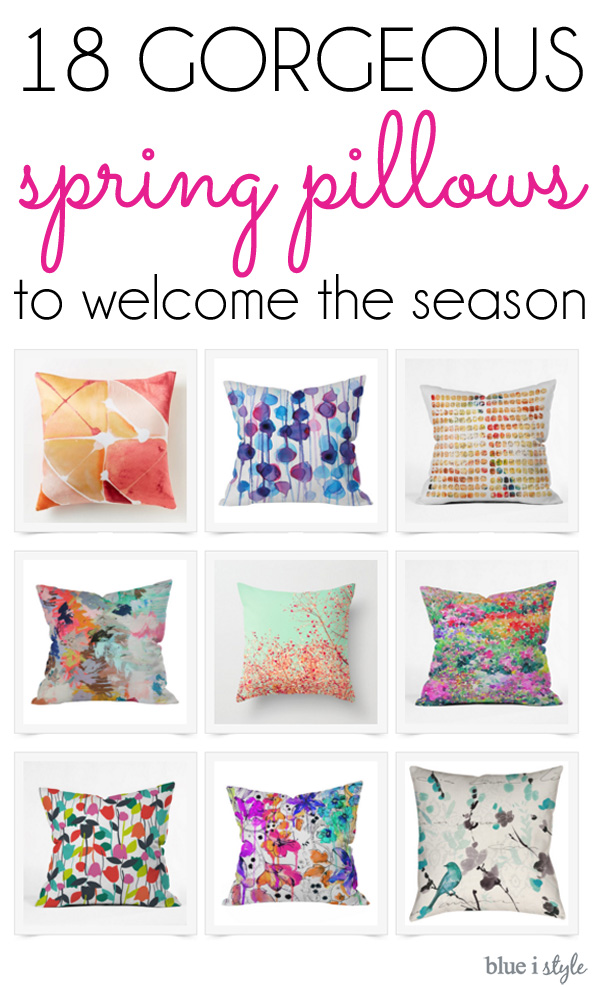 18 Gorgeous Spring Pillows