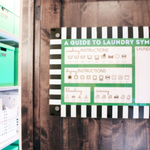 Printable Laundry Symbols Memo Board