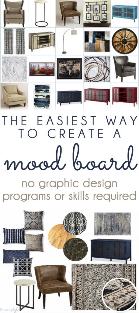 {decorating with style} The Easiest Way to Create a Mood Board - Blue i ...