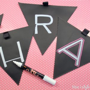 Entertaining with Chalkboard Pendant Banner