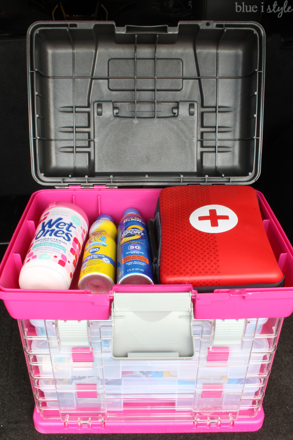 Organized Car Kit First Aid Sunscreen