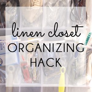 Linen Closet Organizing Hack