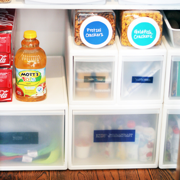 Easy DIY Pantry Organization Ideas for Snacks & School Lunches