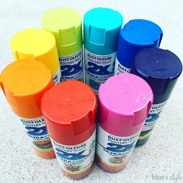 How to Organize Spray Paint Cans Blue i Style