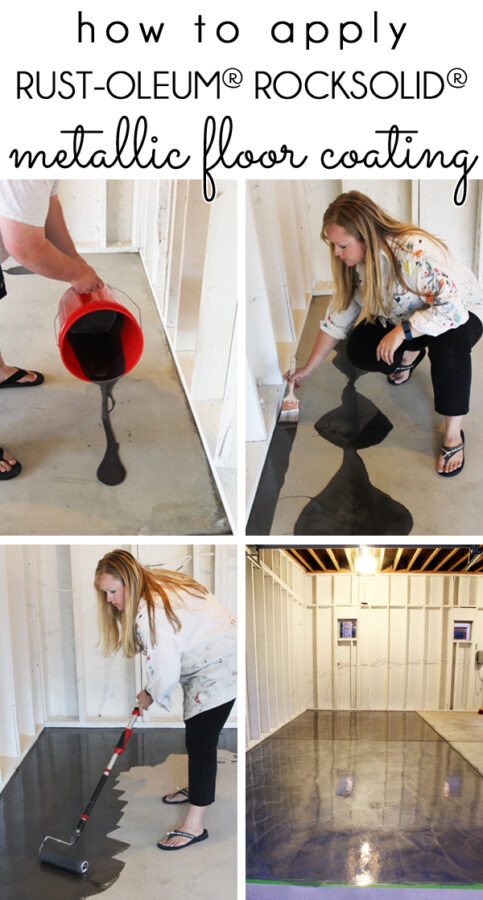 How to apply RockSolid metallic garage floor paint