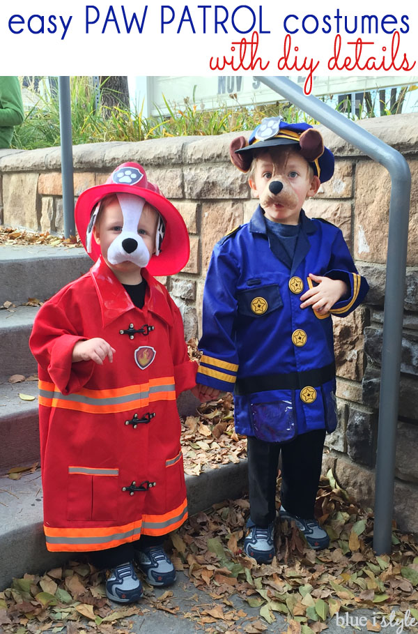 smukke Bevis Nemlig Easy Paw Patrol Halloween Costumes with DIY Details - Blue i Style