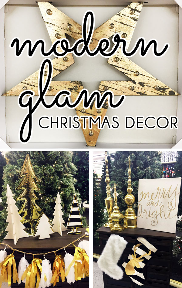 Modern Glam Christmas Decor From Hobby Lobby