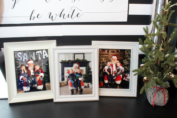 Modern Santa Photos on Display