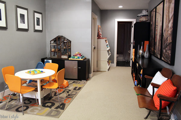 Tips for a shared family room and playroom