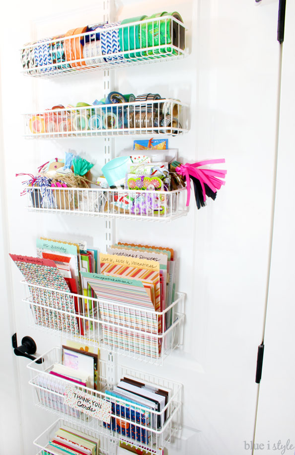 Genius Wrapping Paper Organizer Ideas - Blue i Style