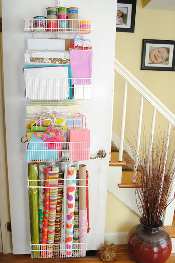 Gift Wrap Storage - The Lady DIY