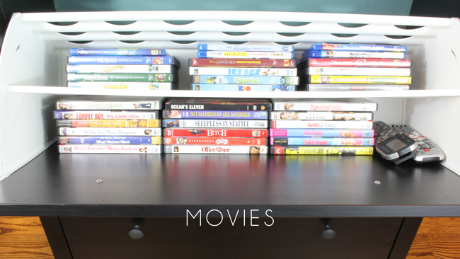 kids dvd shelf