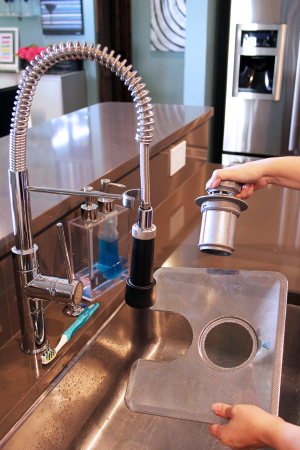 Clean dishwasher filter and drain cover