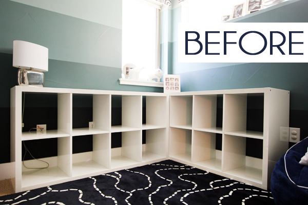 Bookshelf Makeover Without Paint An Ikea Hack Blue I Style