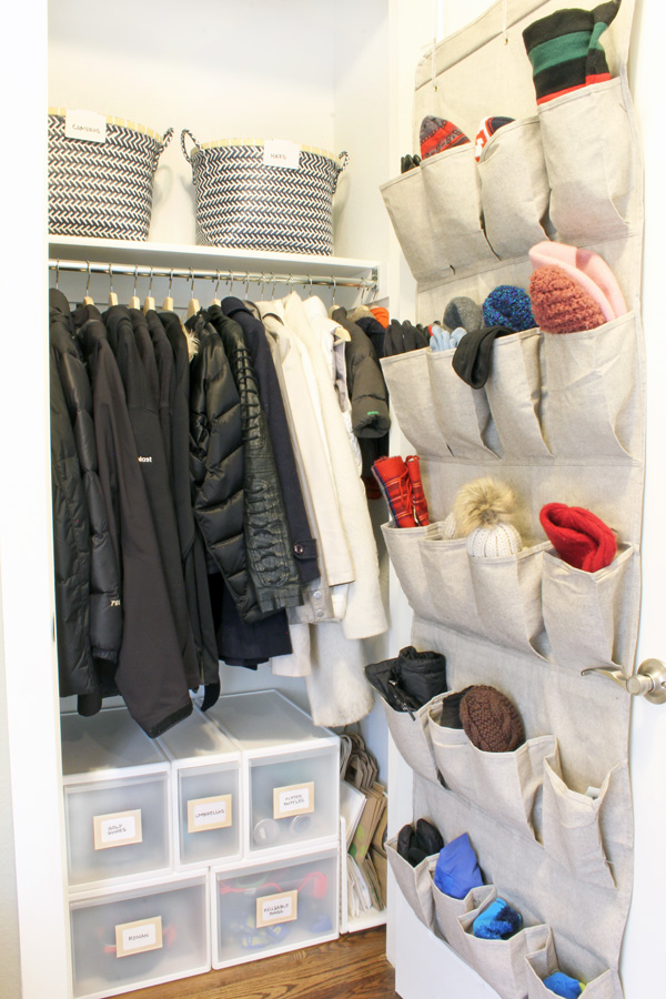Organized Coat Closet - Small Coat Closet Storage