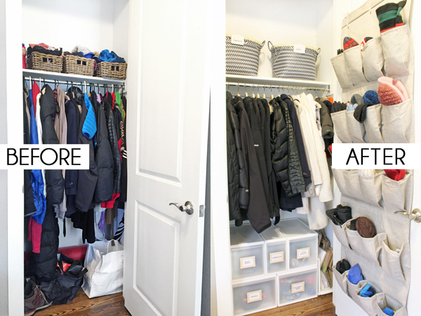 How To Declutter & Organize Your Coat Closet - 20+ Ideas For