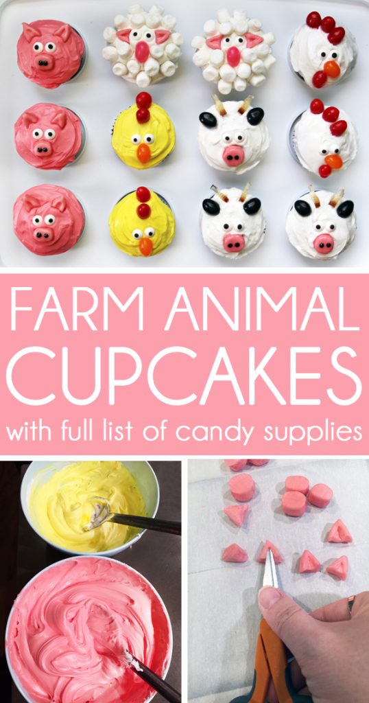 How to make pig cupcakes sheep cupcakes chicken cupcakes cow cupcakes rooster cupcakes