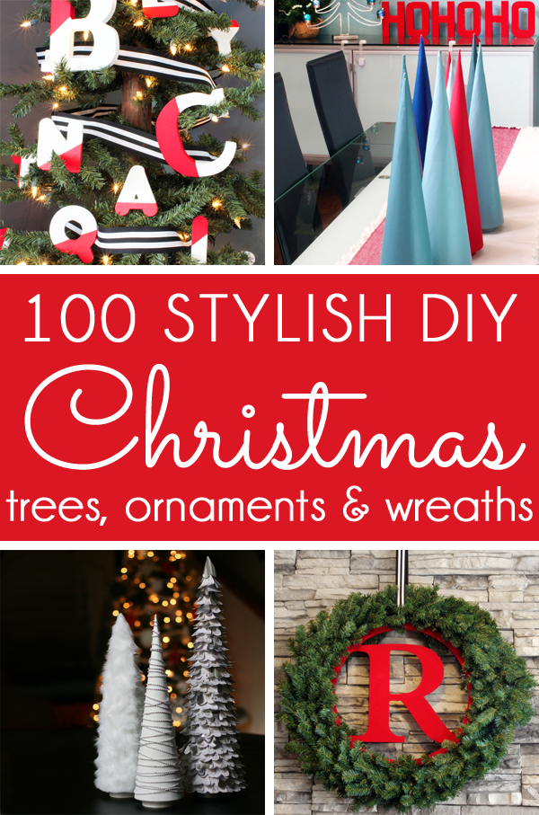 DIY Christmas trees ornaments wreaths
