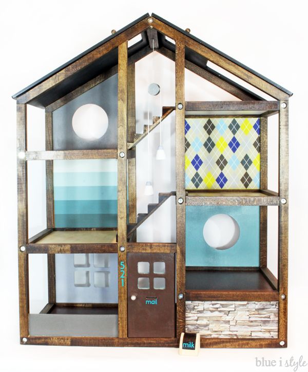 DIY modern #dollhouse #MAKEOVER! #doityourself #diy #housetour #learno, Doll  House Makeover