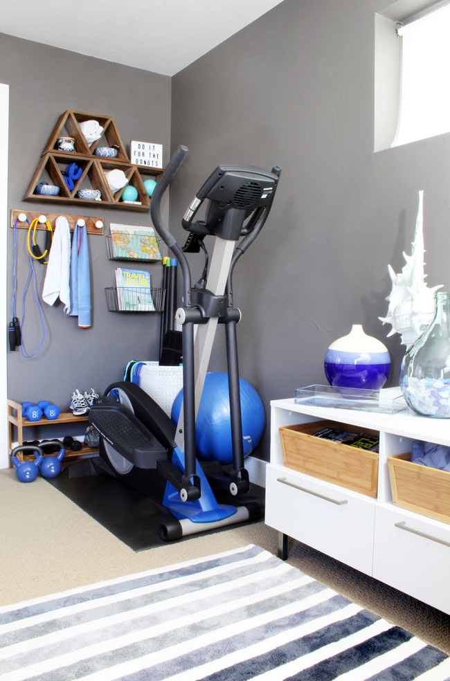 Stylish Home Gym Ideas For Small Spaces Blue I Style