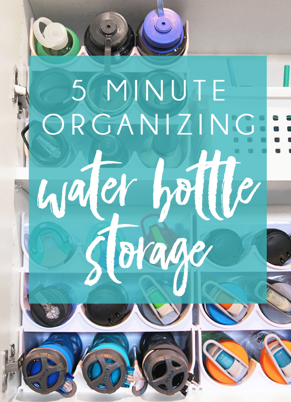 DIY Water Bottle Organizer  A quick DIY water bottle organizer