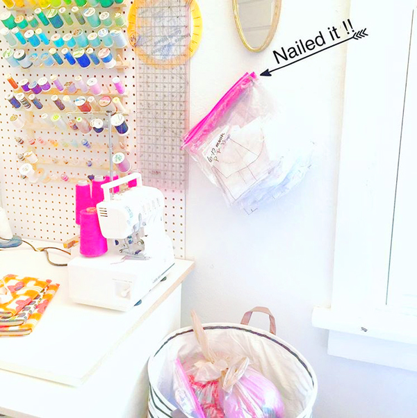 Budget Friendly Sewing Room Organization Ideas - Blue i Style