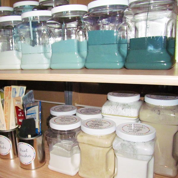 How to Store Leftover Paint + Free Printable Paint Labels - Blue i Style