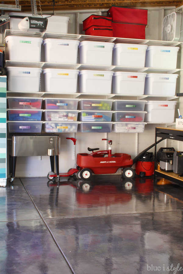 How to Install a Wall of Garage Shelving and Drawers - Blue i Style